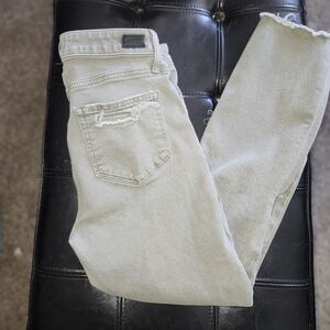 Paige Hoxton Slim Crop Size 28 Khaki Green